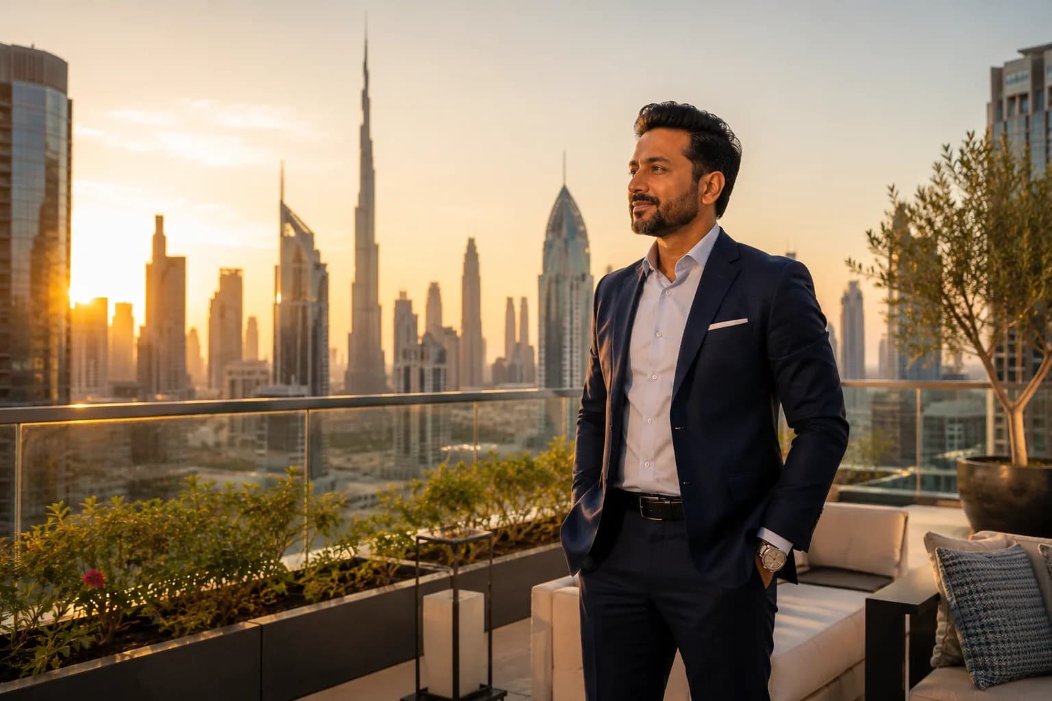 UAE business owner with financial peace of mind after tax optimisation planning in Dubai